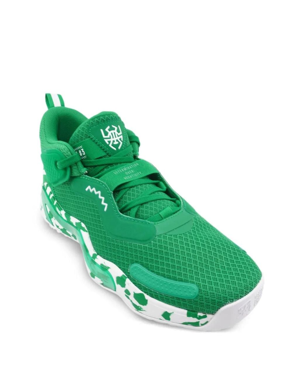Adidas Green D.O.N. Issue #3 Mesh Hi-Top Sneakers for men