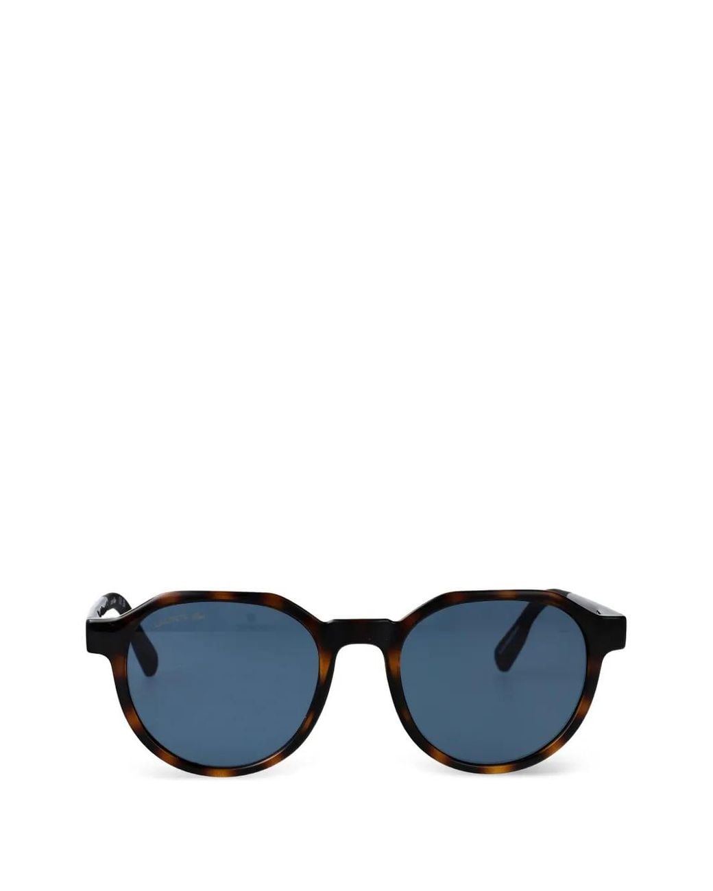 Lacoste Blue Tortoiseshell-Effect Geometric-Frame Sunglasses for men