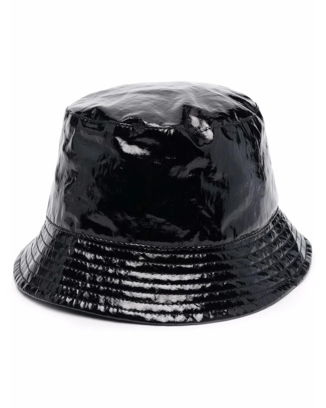 Isabel Marant Black Logo-embroidery Bucket Hat