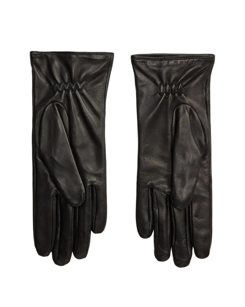 Polo Ralph Lauren Black Stitched Leather Gloves