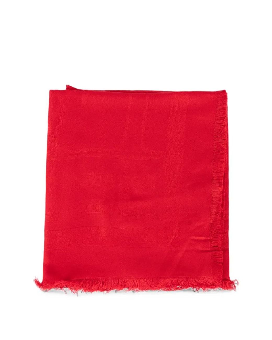 Elisabetta Franchi Red Modal Foulard Scarf