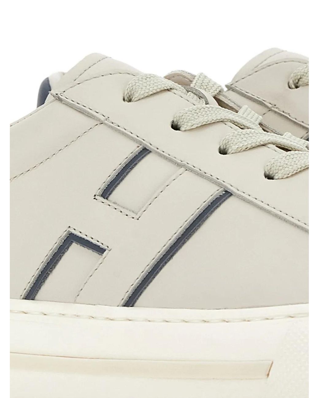 Hogan White Low-Top Sneakers With Silk And Nylon Upper for men