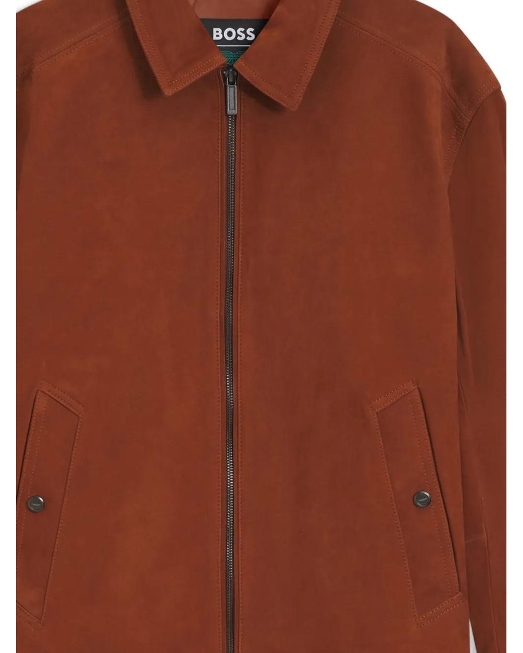 Boss Brown X Aston Martin Suede Jacket for men