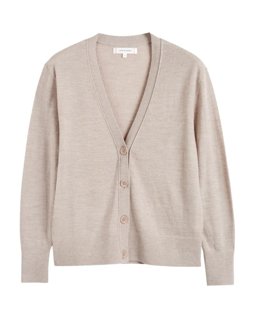Chinti & Parker Natural Cardigan Mit V-Ausschnitt