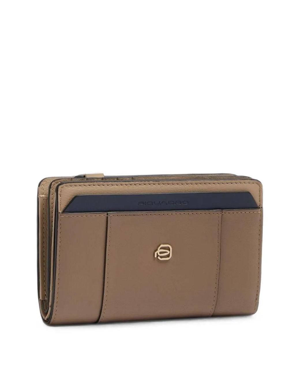 Piquadro Brown Logo-Plaque Bifold Wallet