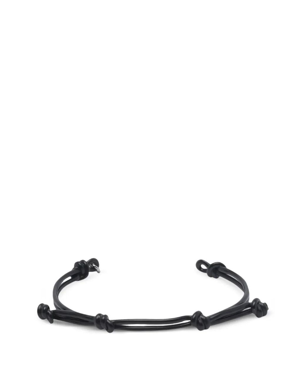 MM6 by Maison Margiela White Knot-Detail Bracelet for men
