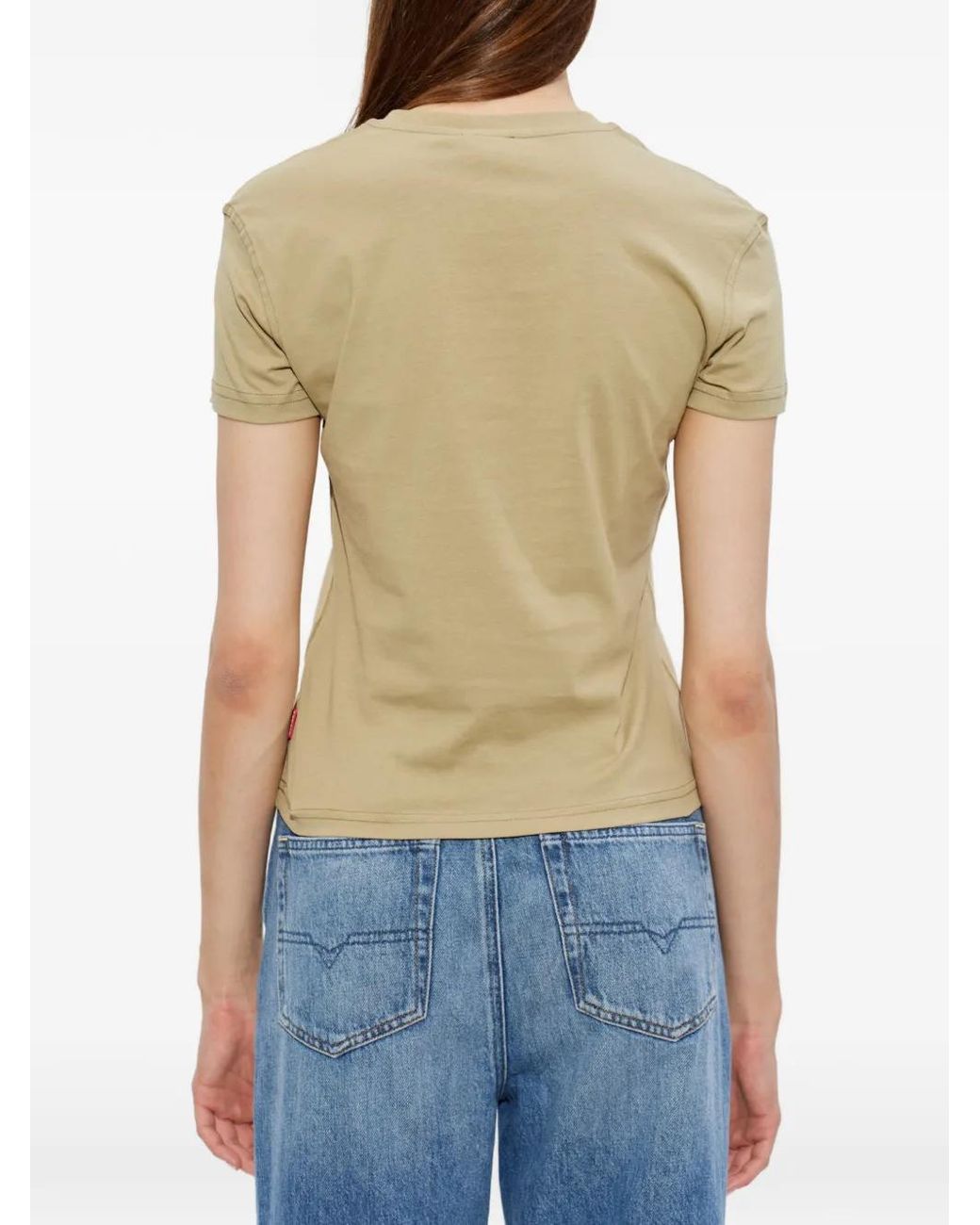 DIESEL Natural T-Ila-Aa3 Logo-Print Short-Sleeve T-Shirt