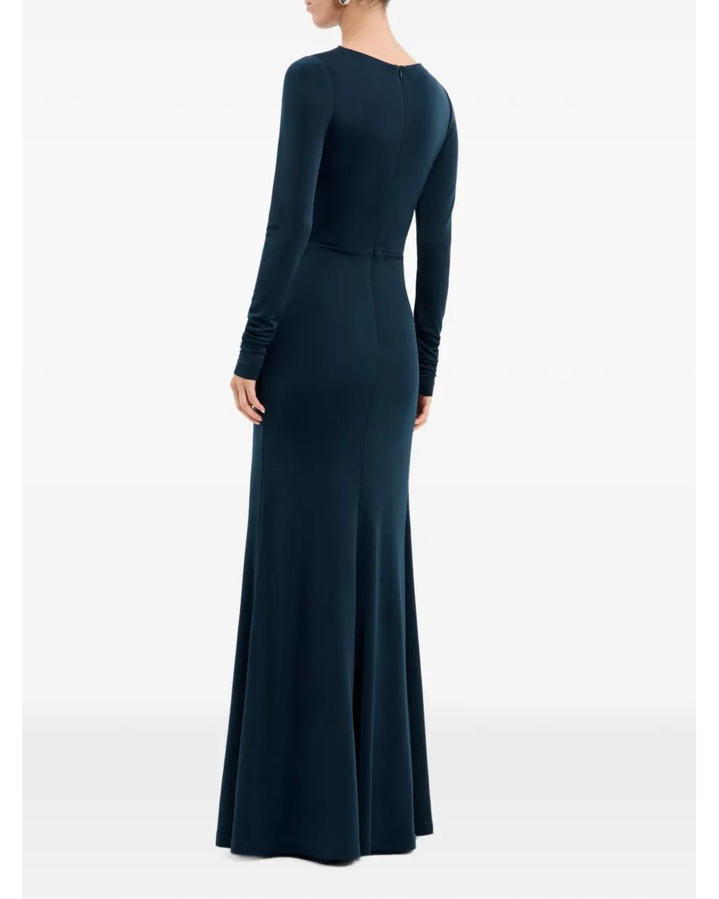 Rebecca Vallance Blue Kiana Long-Sleeve Maxi Dress