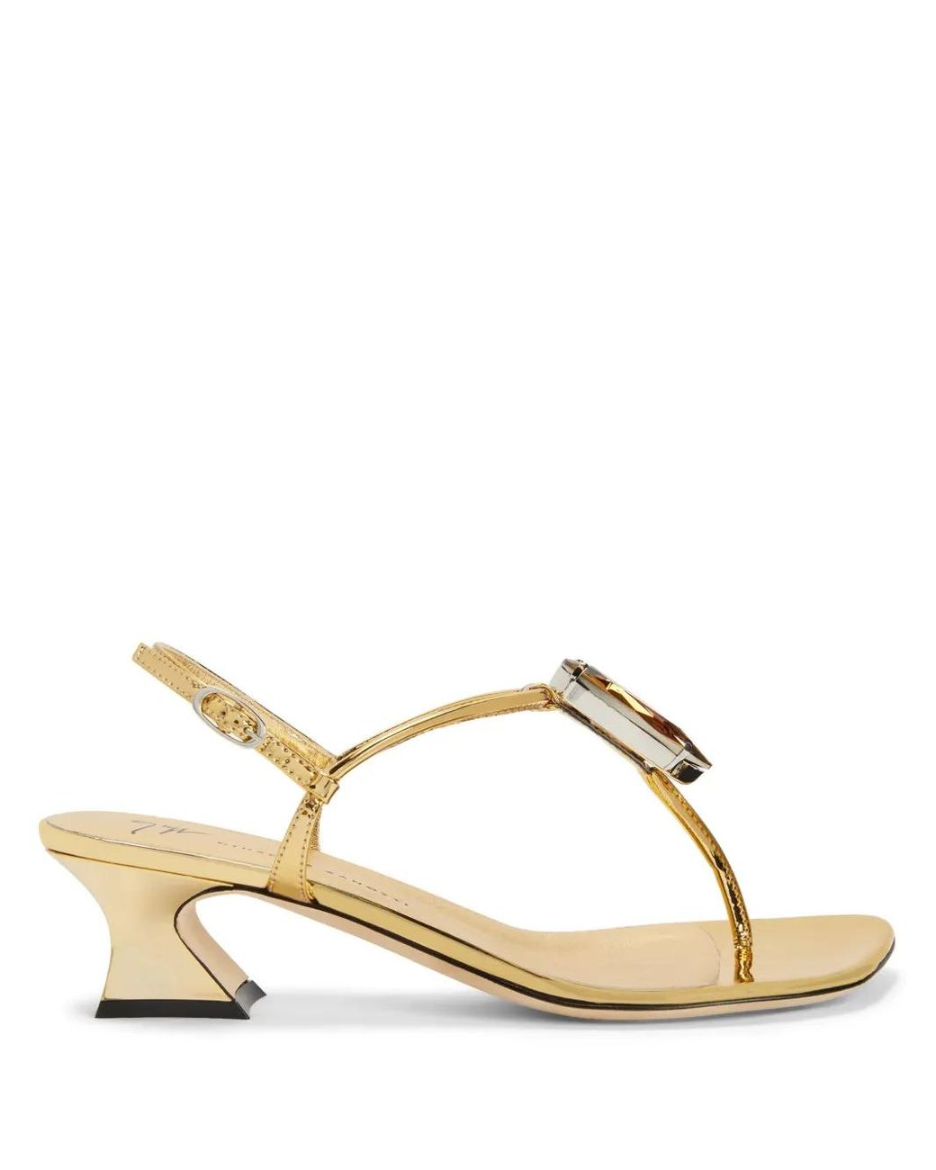 Giuseppe Zanotti Natural Anthonia 45Mm Rhinestone-Embellished Thong Sandals