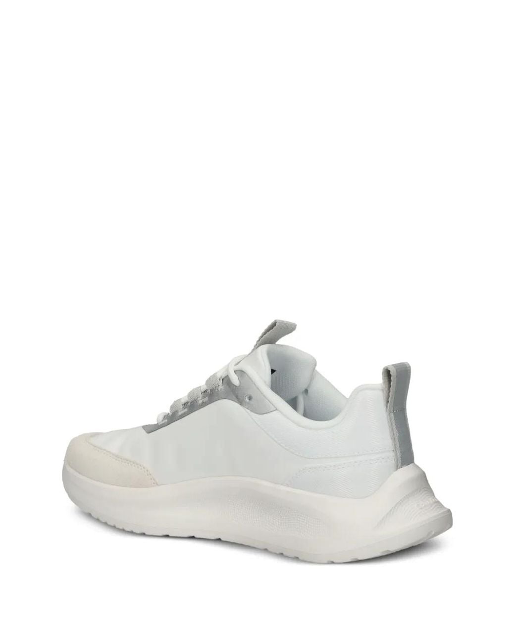 Calvin Klein White Logo-Print Panelled Low-Top Sneakers