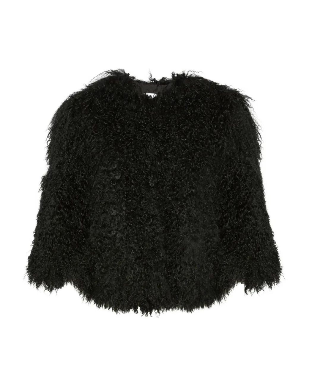 Yves Salomon Black Shearling Jacket