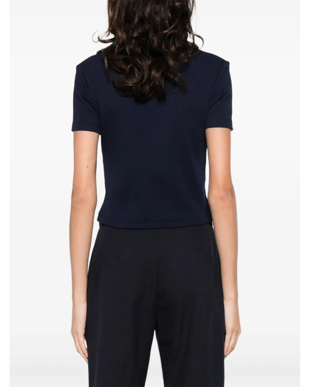 Sandro Blue Pearl Polo Collar