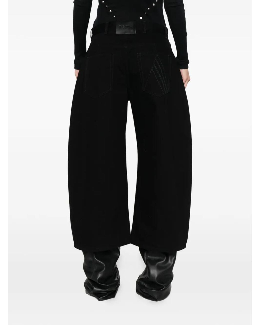 The Attico Black Denim Cotton Jeans