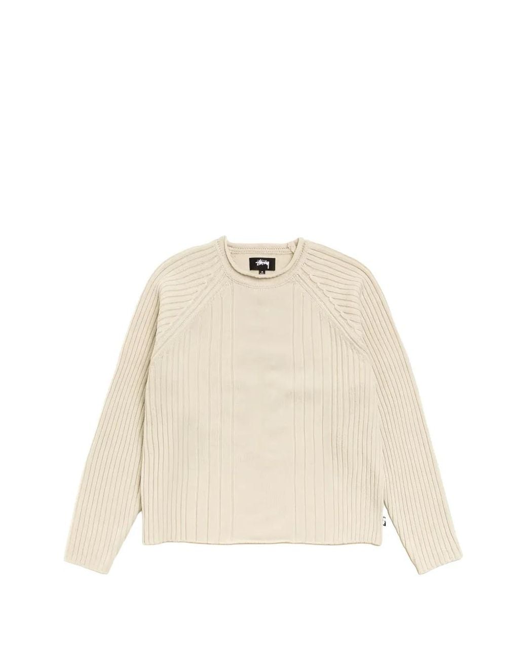 Stussy Natural Ribbed-Knit Merino Sweater
