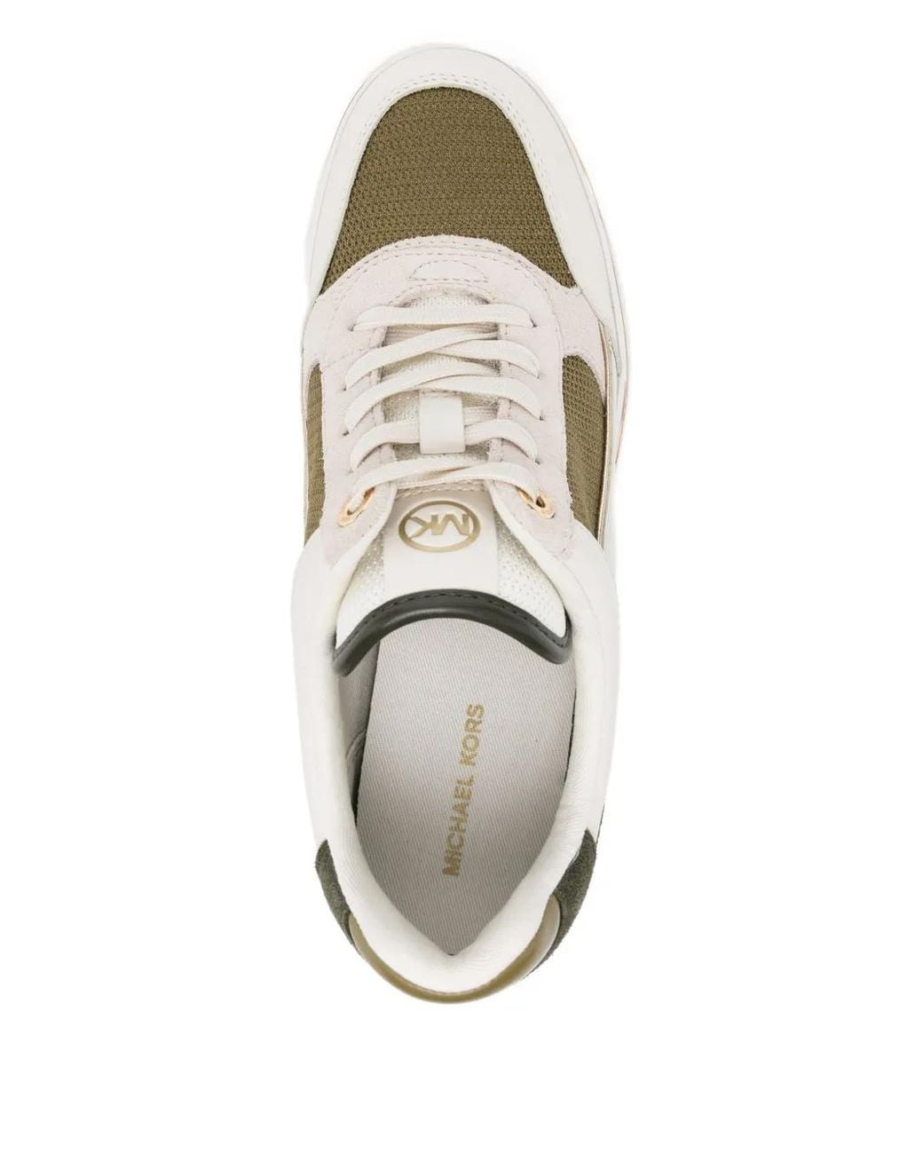 Michael Kors White Emmy Wedge Trainer