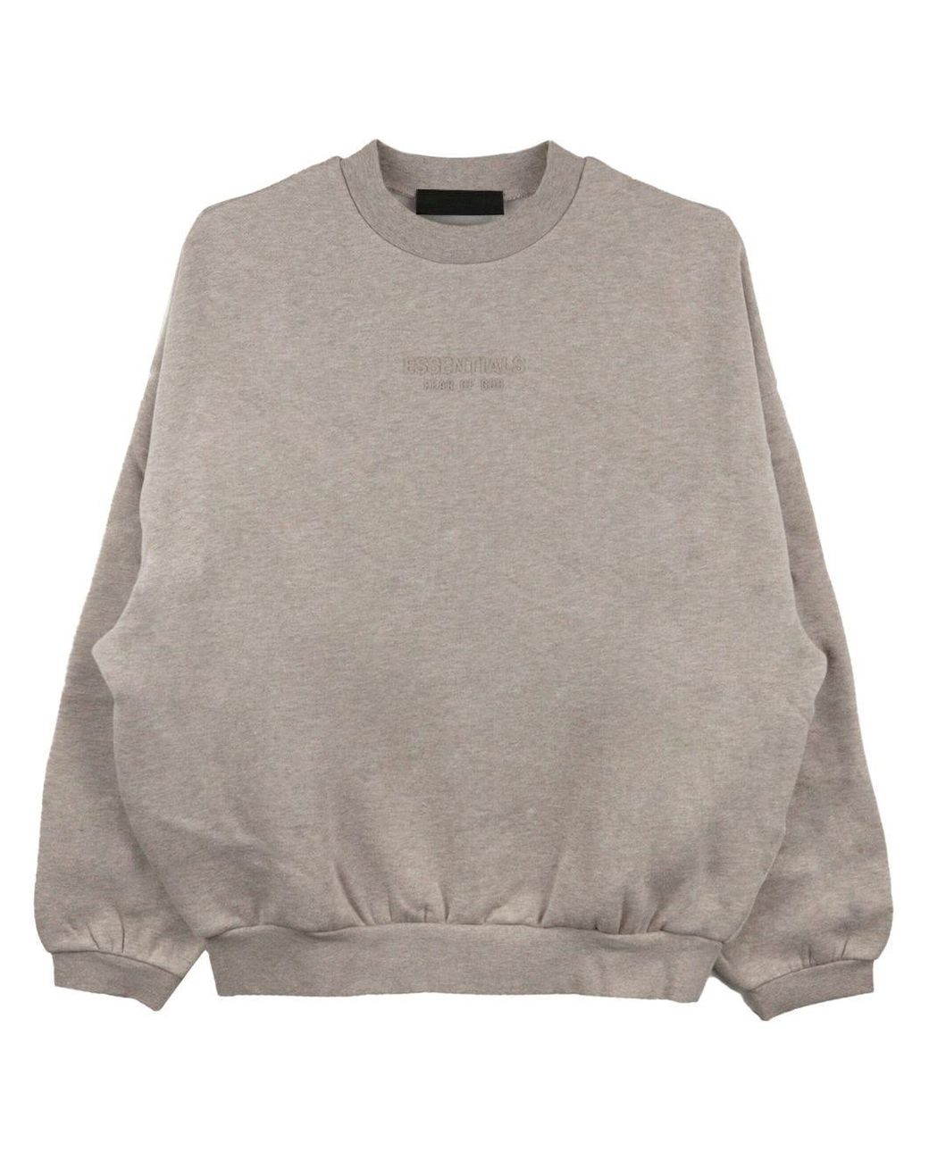 Fear of God ESSENTIALS Logo embroidered Crew neck Sweatshirt in