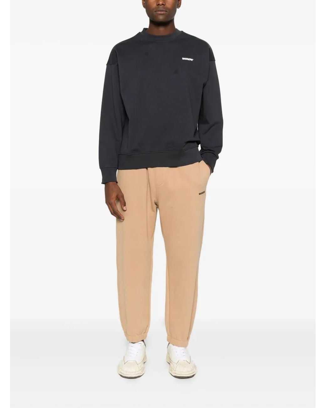 Barrow Blue Crew Neck Sweatshirt