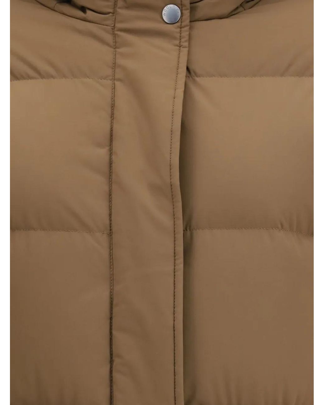 Woolrich Natural Madison Hooded Puffer Coat
