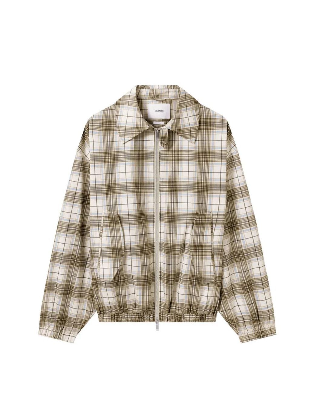 Axel Arigato Natural Terra Check-Pattern Jacket for men