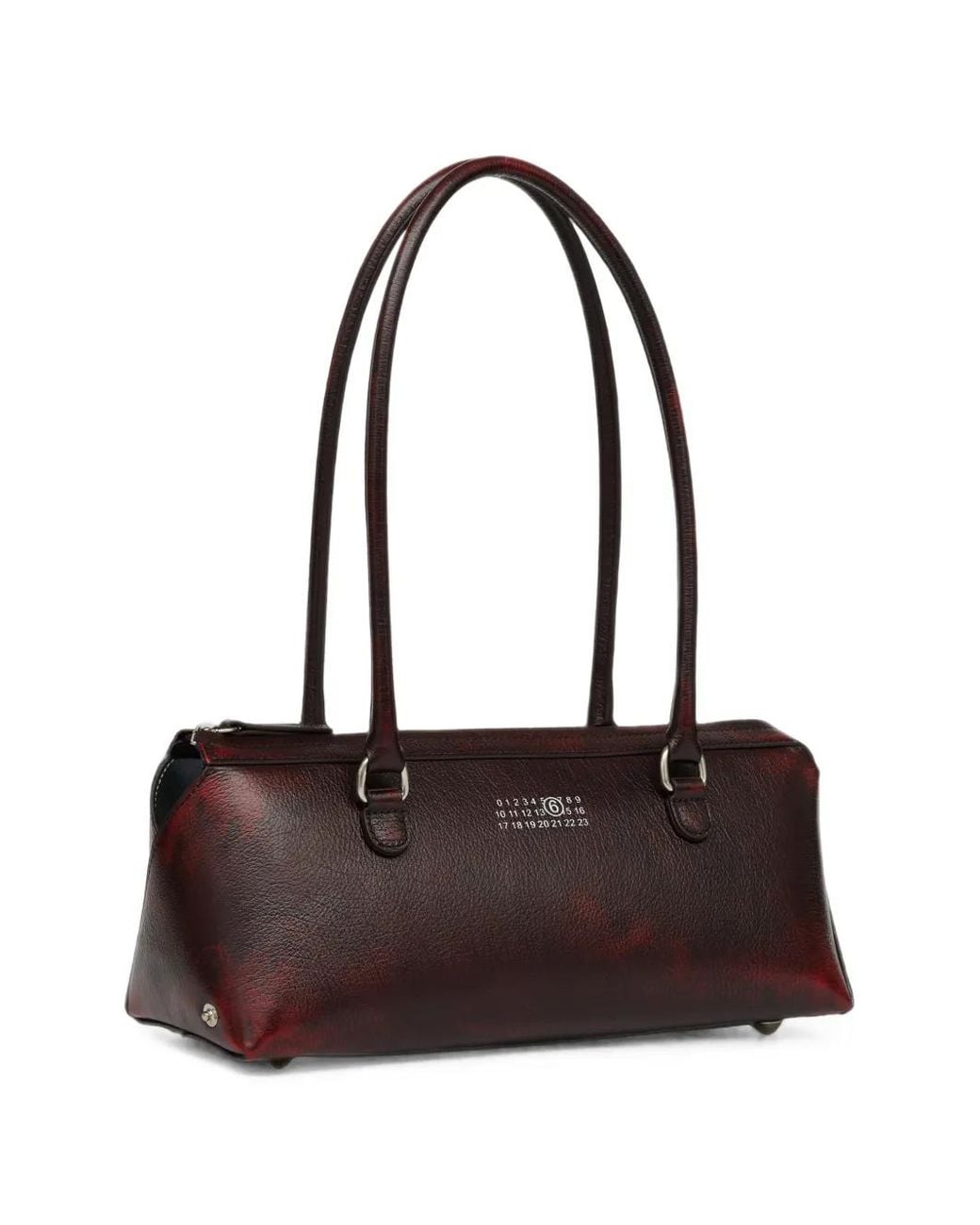 MM6 by Maison Margiela Brown Bauletto Leather Shoulder Bag