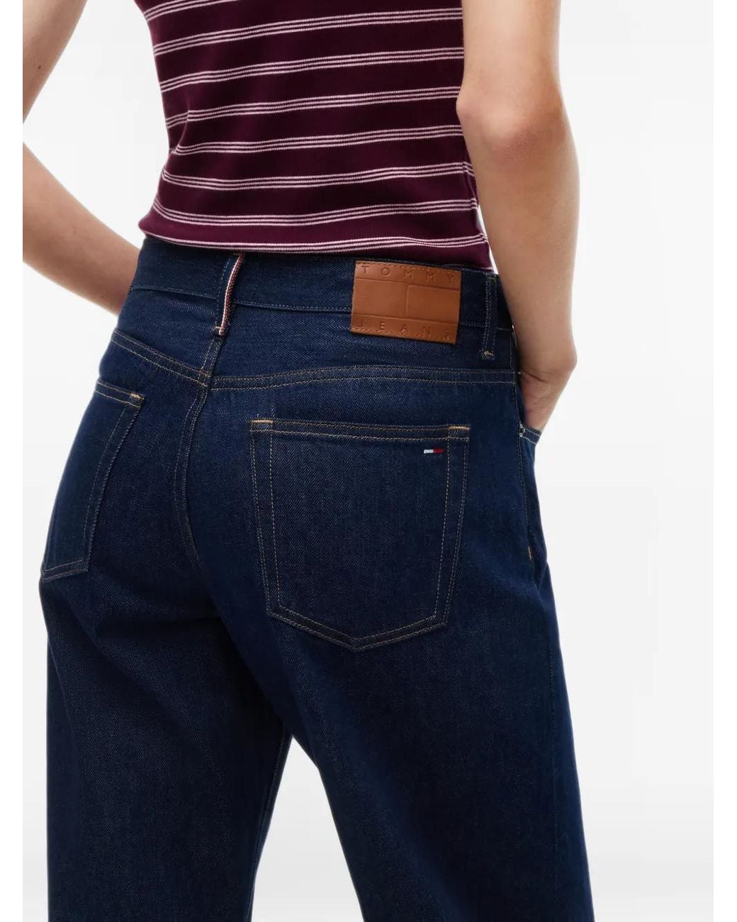 Tommy Hilfiger Blue Kira Straight-Leg Jeans