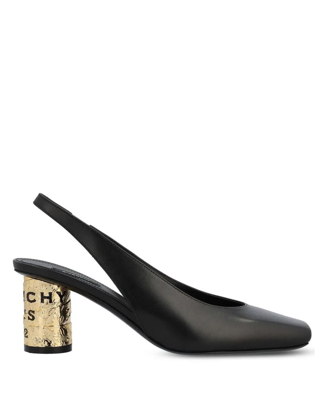 Givenchy Black Slingback-Pumps Mit Zylindrischem Absatz 7Mm