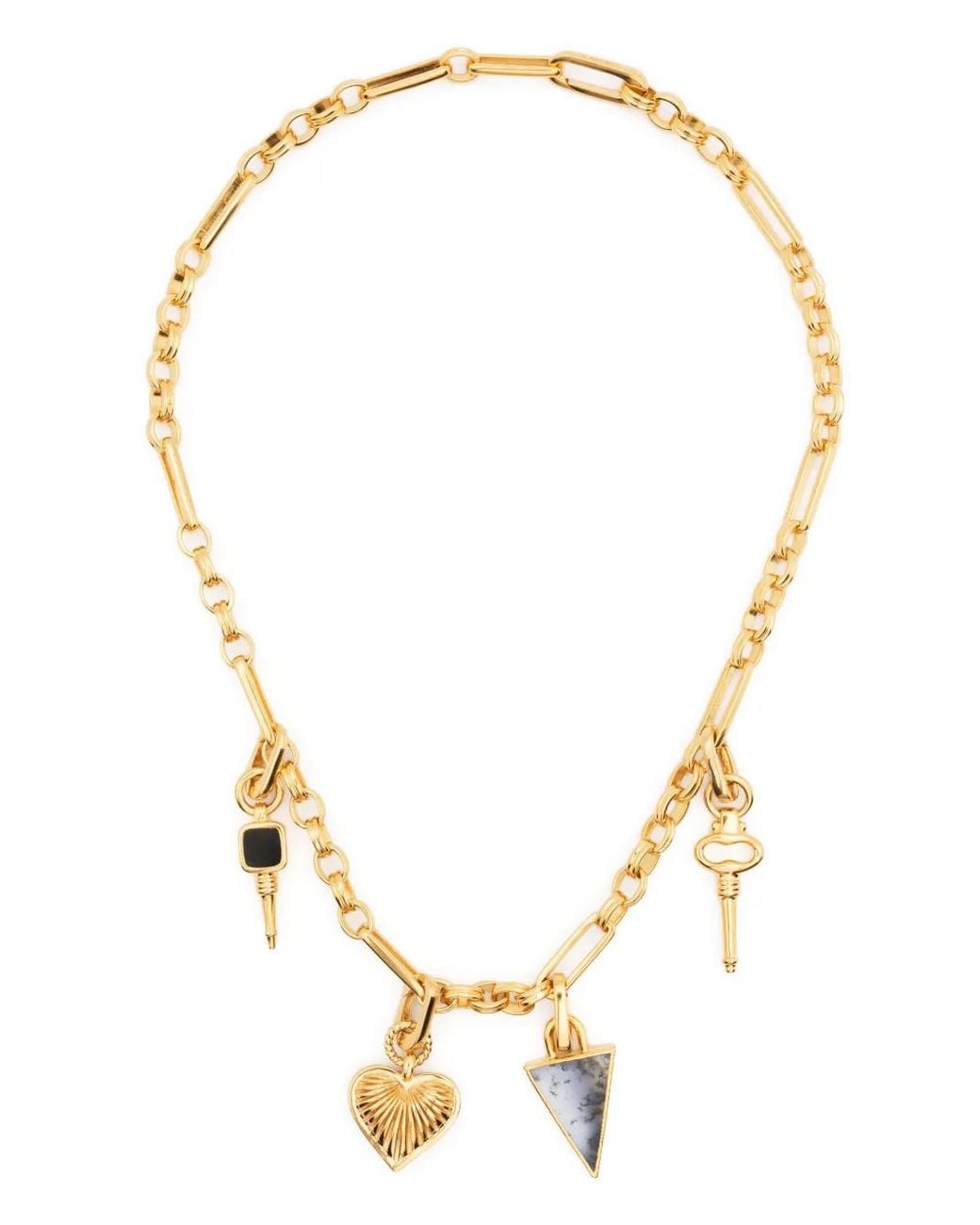 Missoma Metallic Charm Chained Necklace