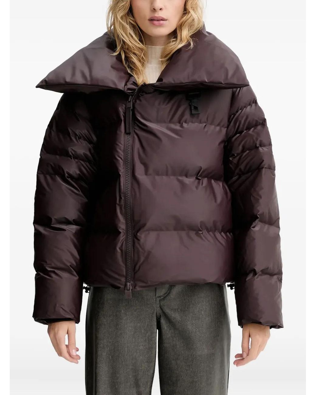 Rains Black Alta Vision Puffer Jacket