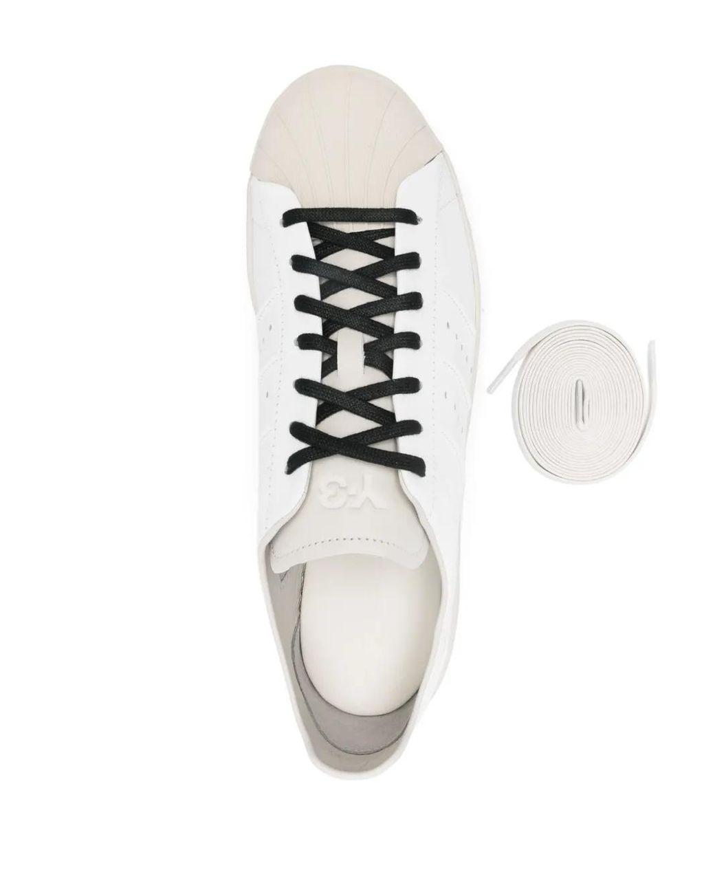 Y-3 White Superstar Sneakers