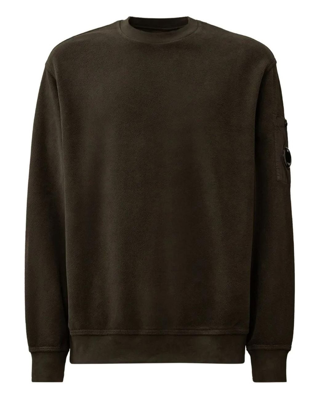 C P Company Black Lens-Pocket Sweatshirt for men