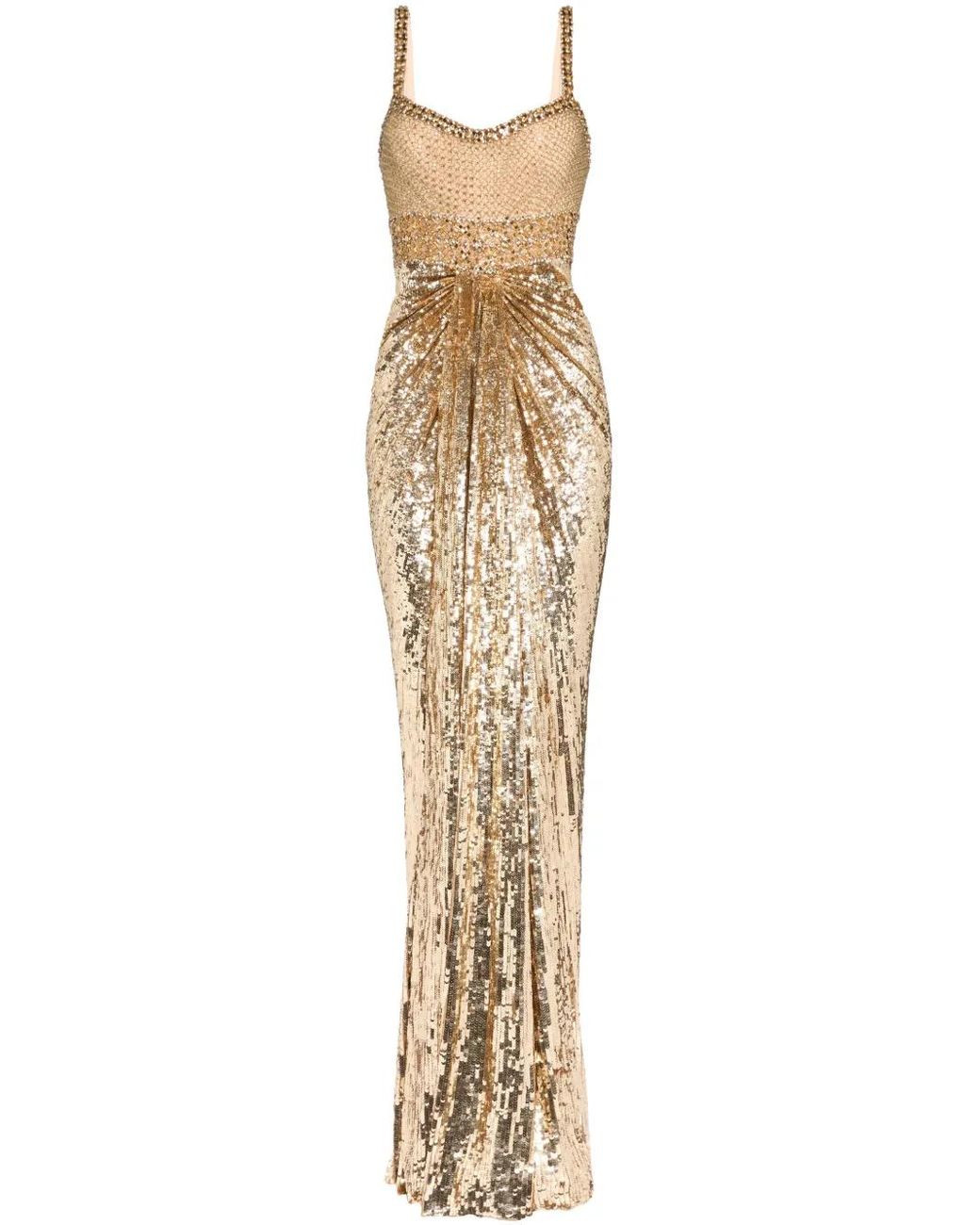 Jenny Packham Embellished Only You Maxi Dress in Metallic | Lyst Jenny Packham Embellished Only You Maxi Dress in Metallic | Lyst