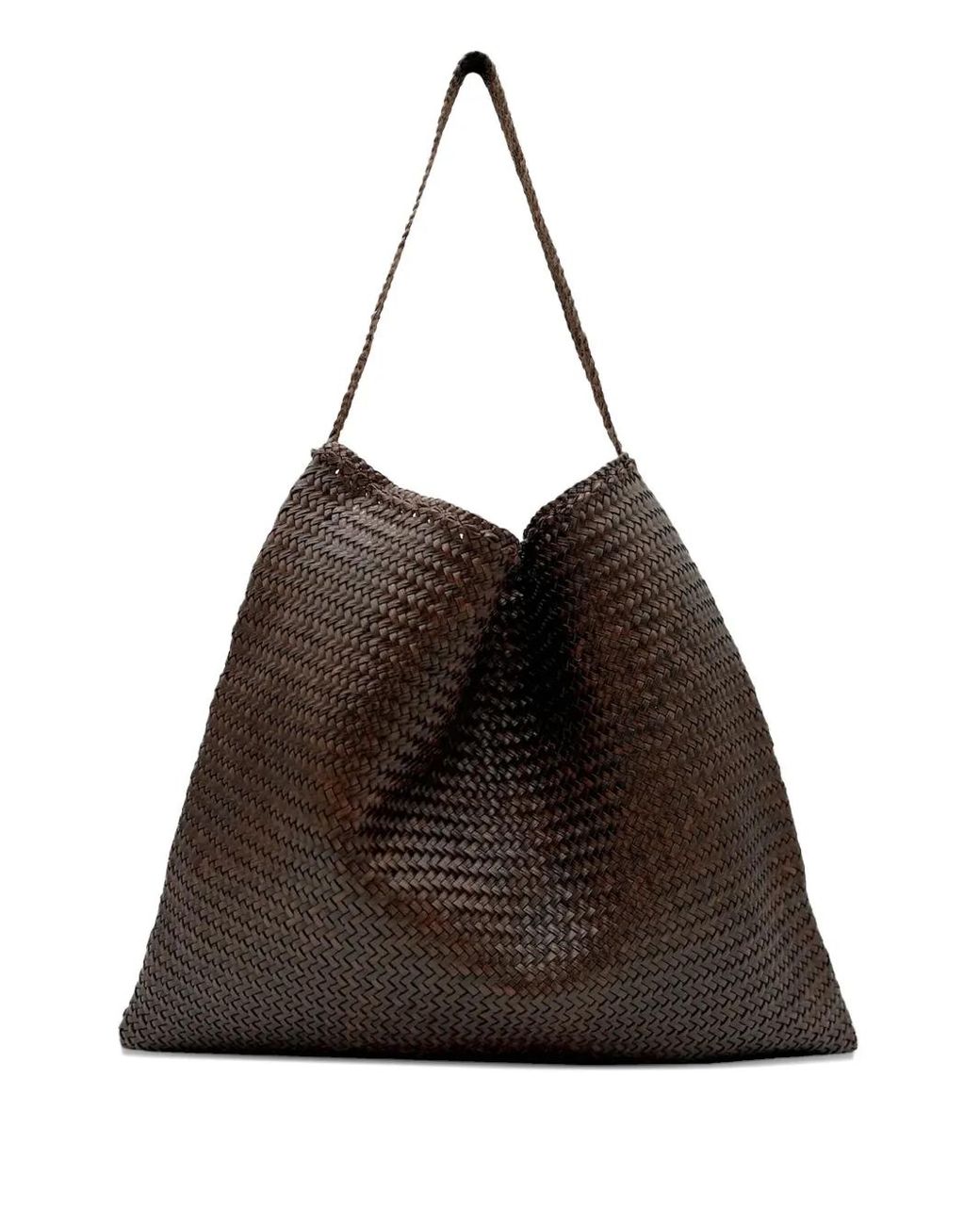 Dragon Diffusion Leren Schoudertas in het Black