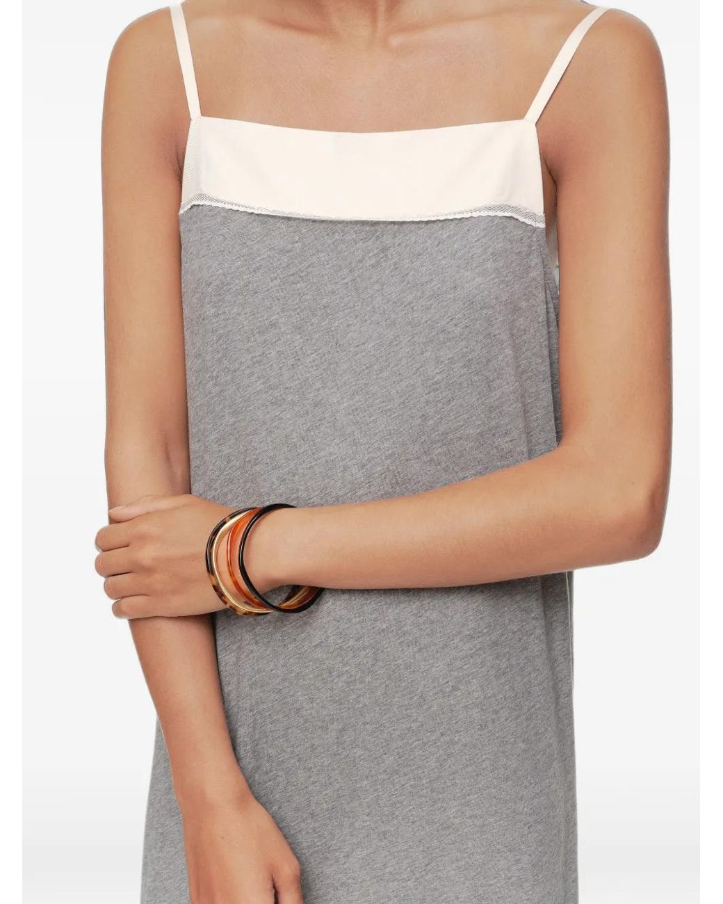 Bimba Y Lola Brown Set Of 4 Matte Tortoiseshell-Effect Bracelets