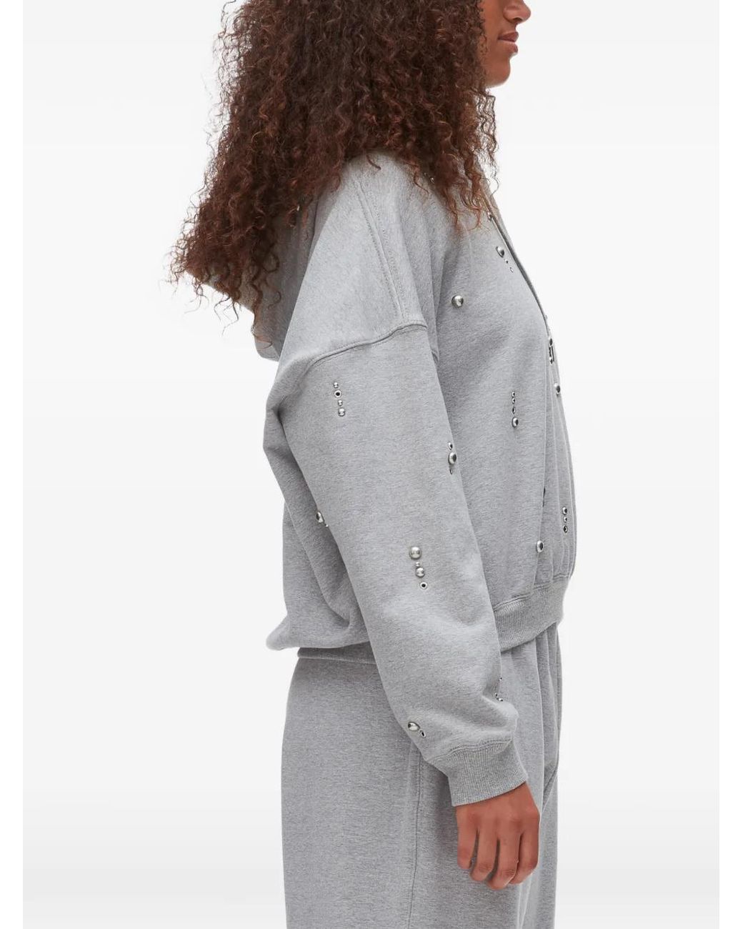 3.1 Phillip Lim Gray Embellishment Hoodie
