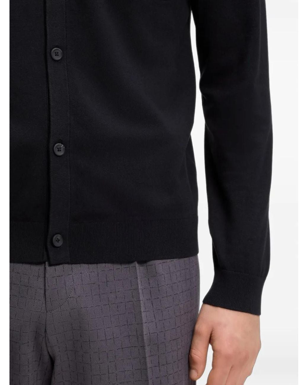 HUGO Blue Regular-Fit Jacket With Ribbed Trims for men