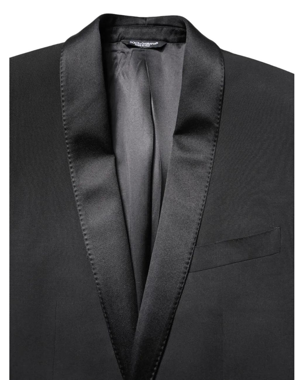 Dolce & Gabbana Black Martini Single-Breasted Blazer for men