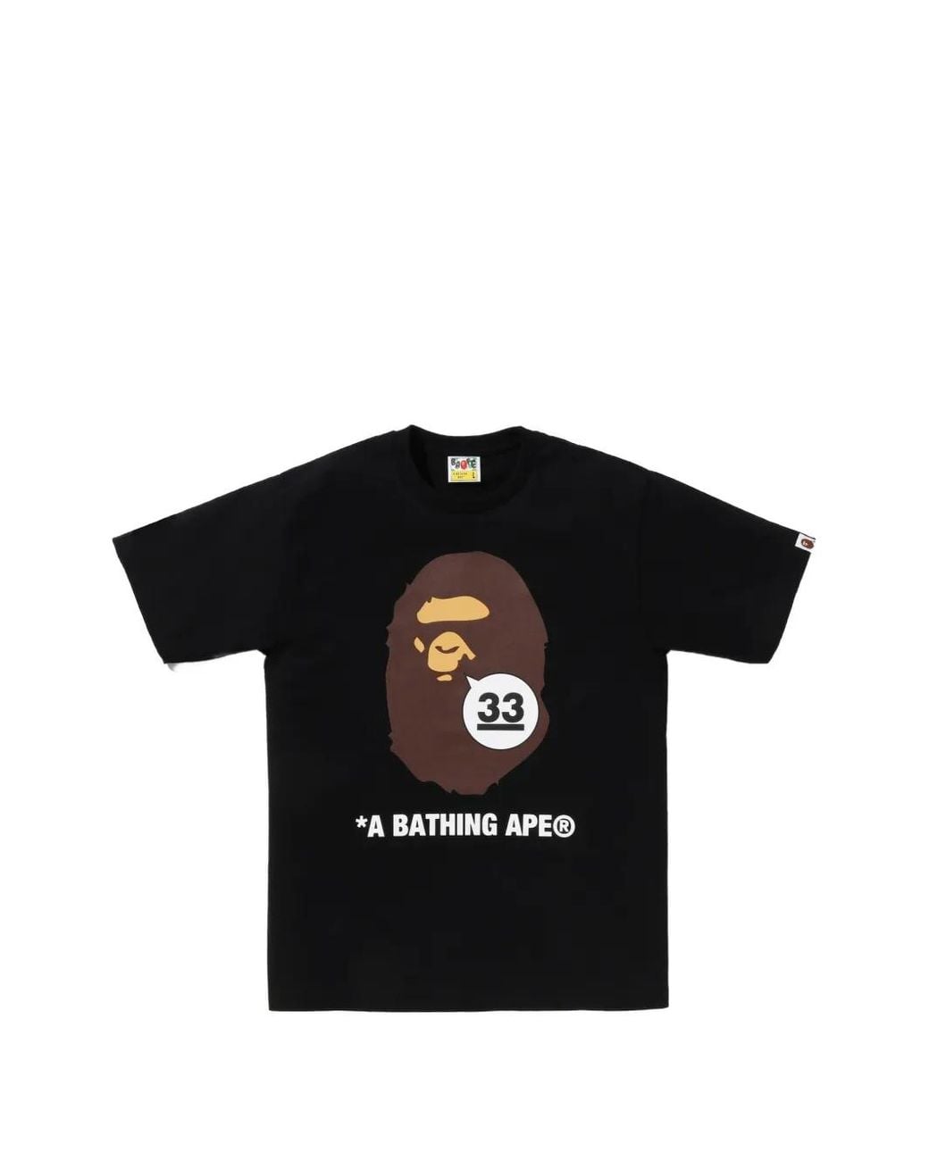 A Bathing Ape Black Short Sleeve T-Shirt for men