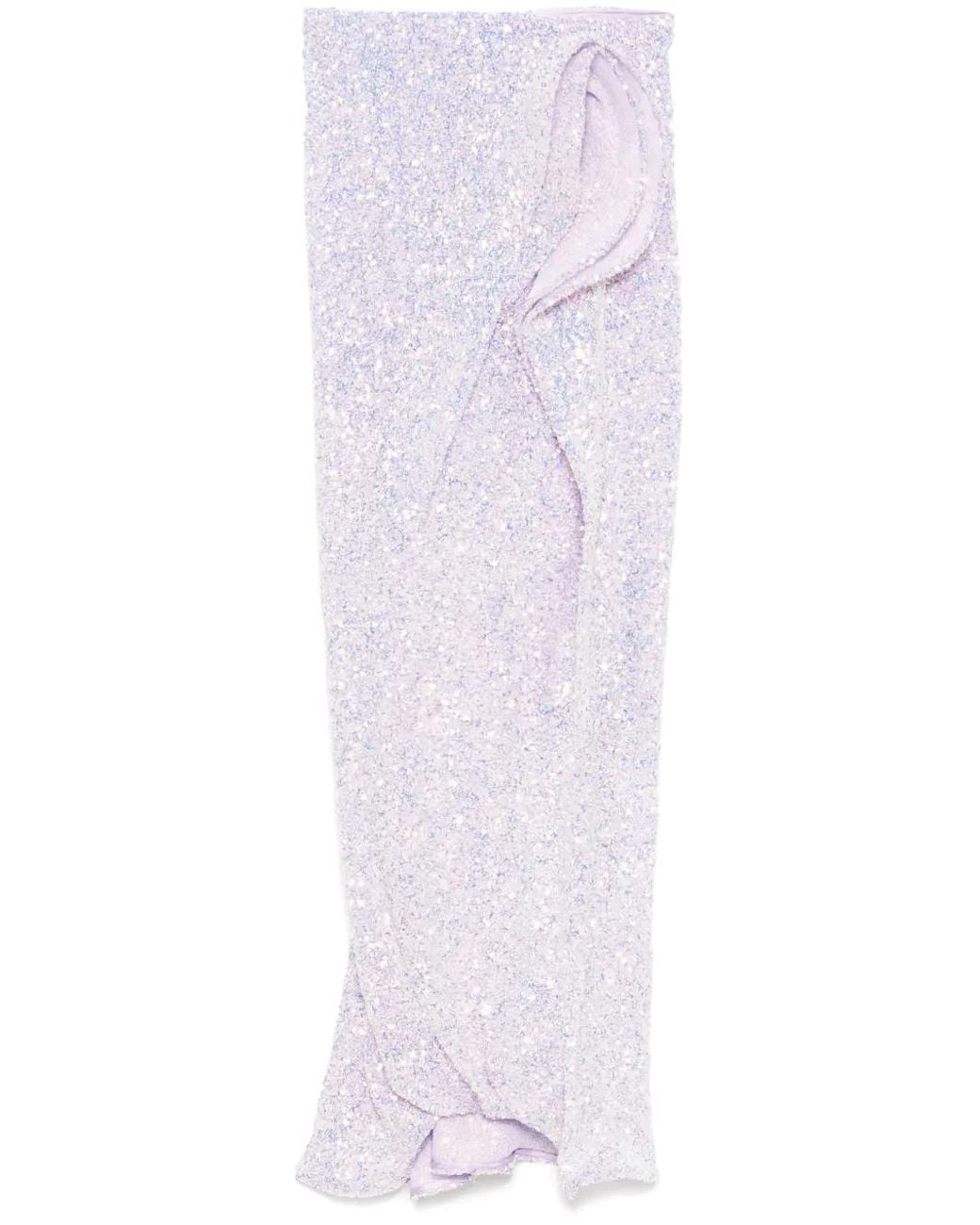 Jupe À Sequins Maticevski en coloris White