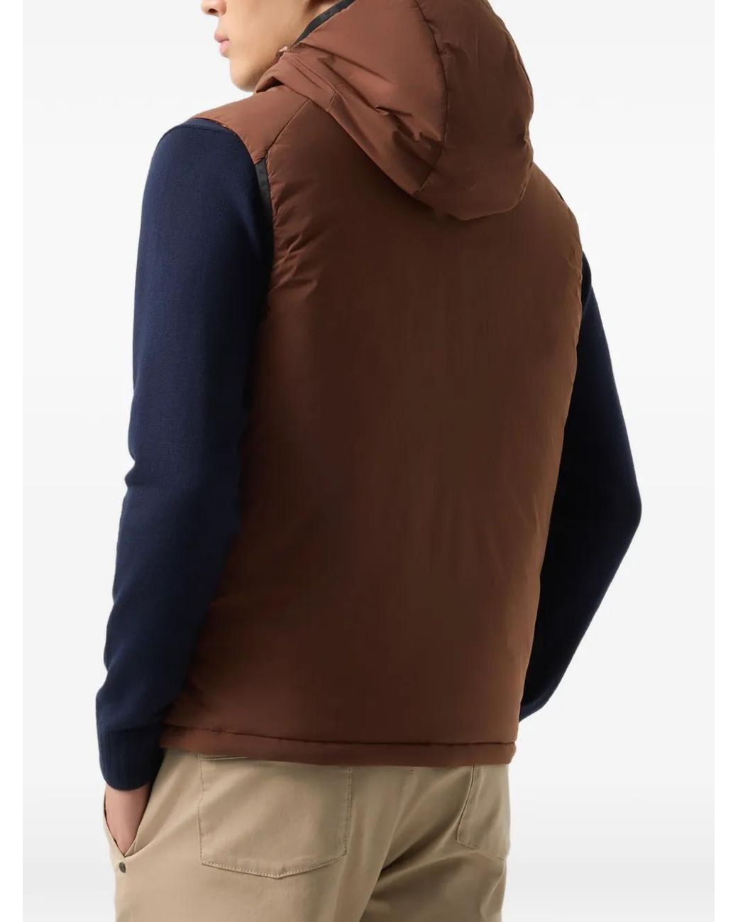 Bogner Brown Clion Lightweight Down-Filled Gilet for men