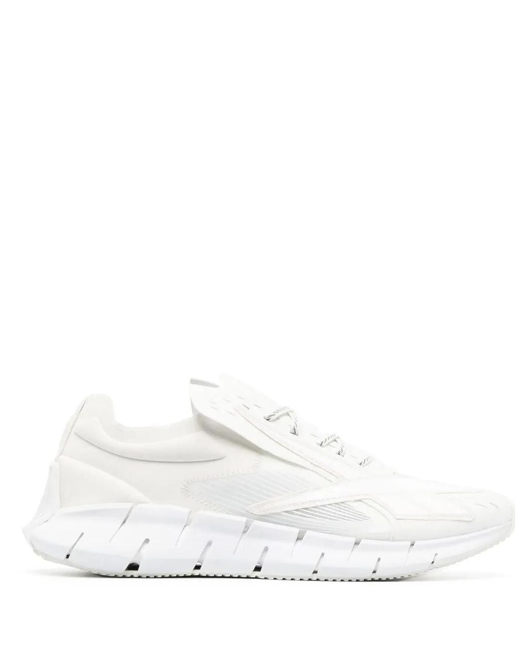 Reebok White Luxury Zig 3D Storm Memory Sneaker for men