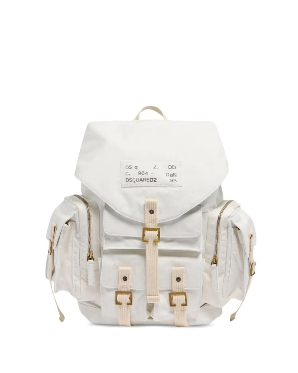DSquared² Cargo Rucksack Mit Patch in White für Herren