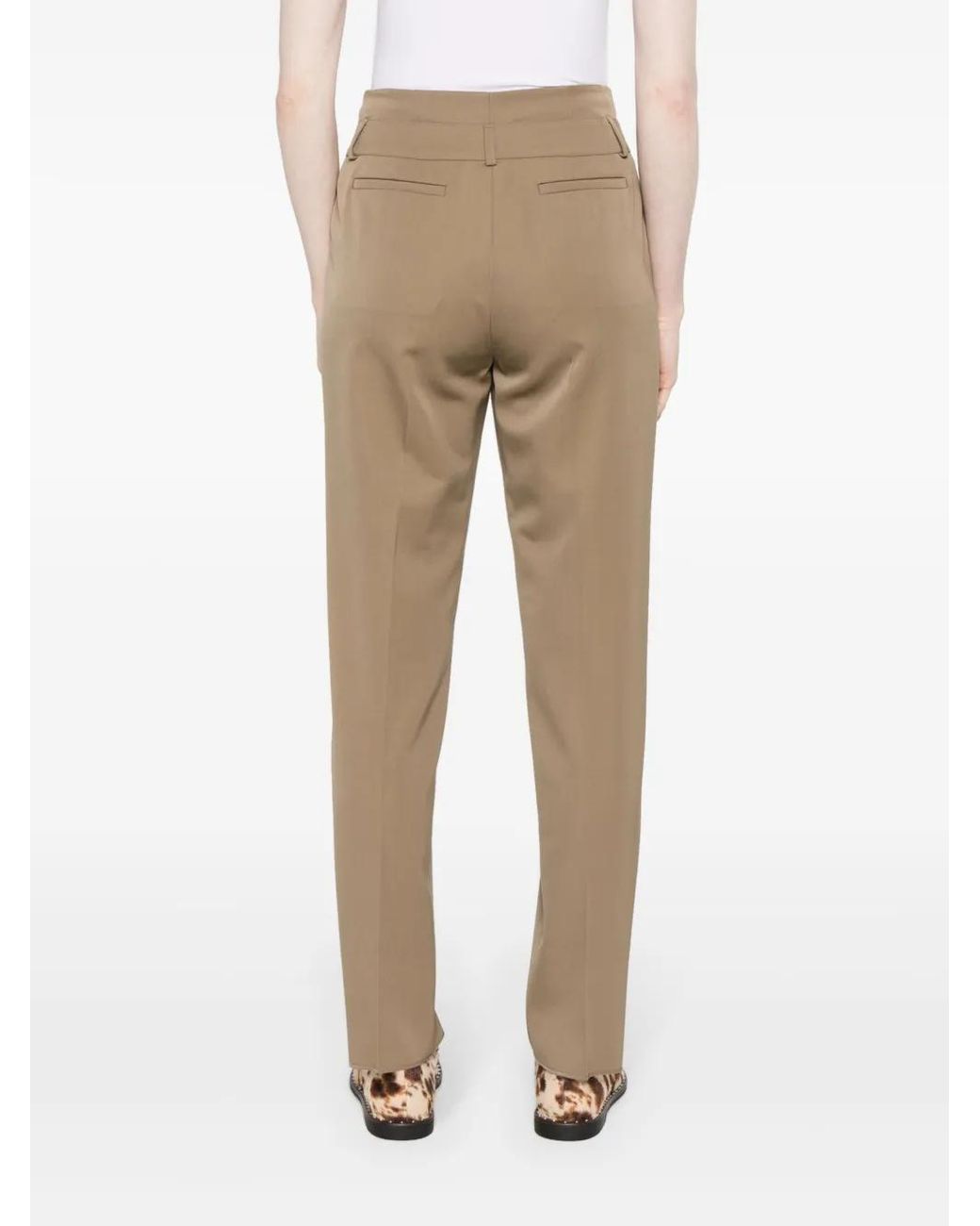 Max Mara Natural Darted Tapered Trousers