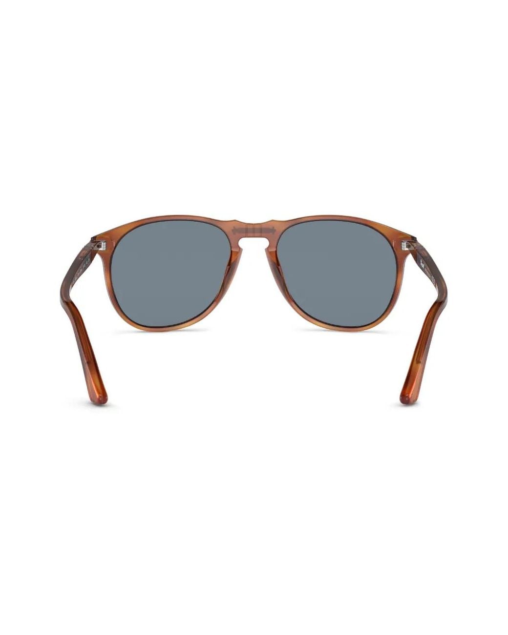 Persol Blue Round-Frame Sunglasses for men