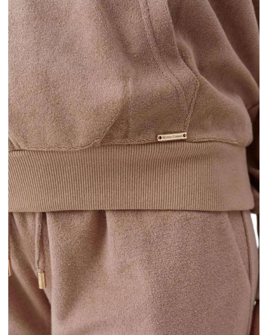 Melissa Odabash Natural Nora Drawstring Hoodie