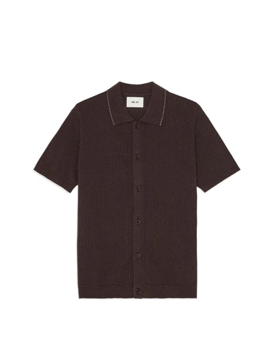 NN07 Nalo Textured-Knit Shirt for men