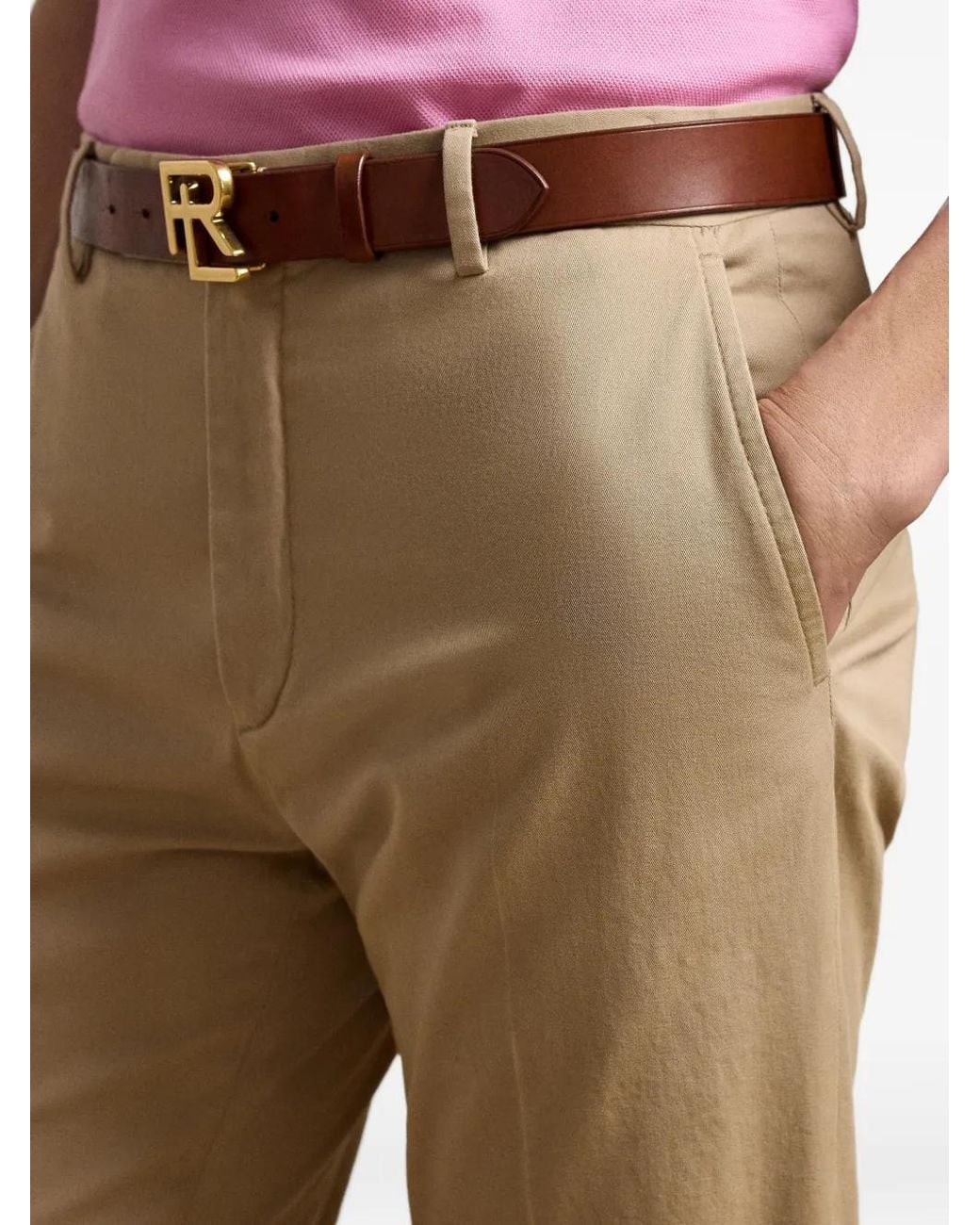 Ralph Lauren Natural Stretch-Design Tailored Chino Trousers for men