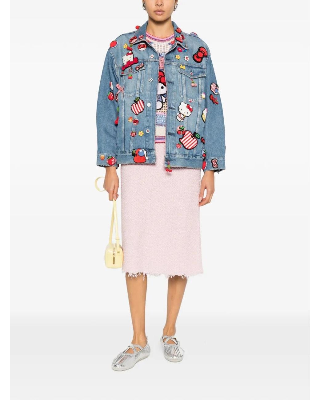 Péro Blue Embellished Jacket