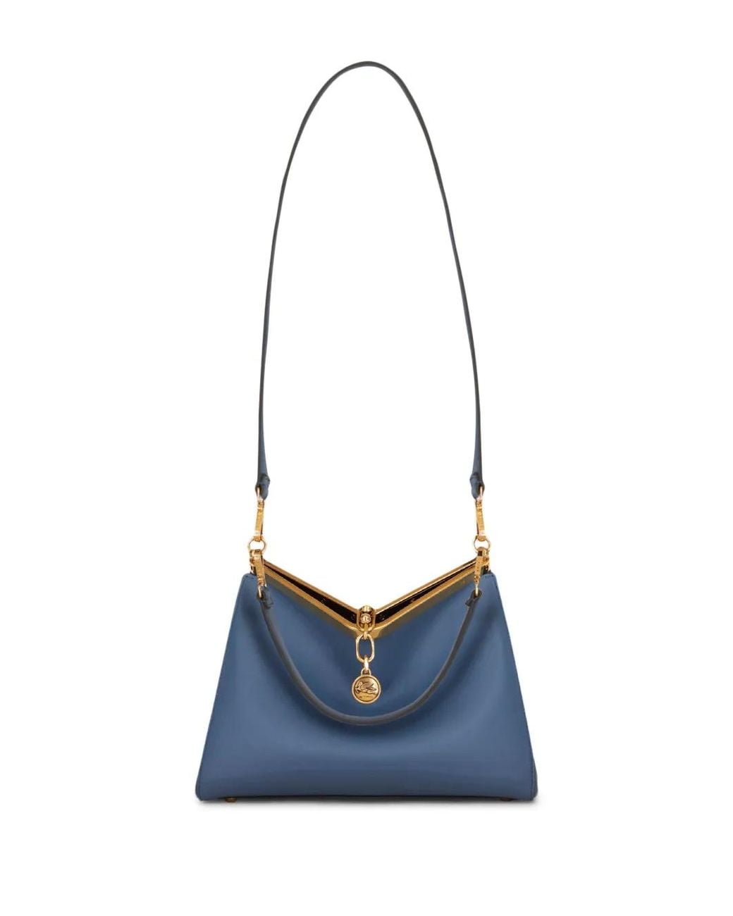 Etro Blue Medium Vela Shoulder Bag
