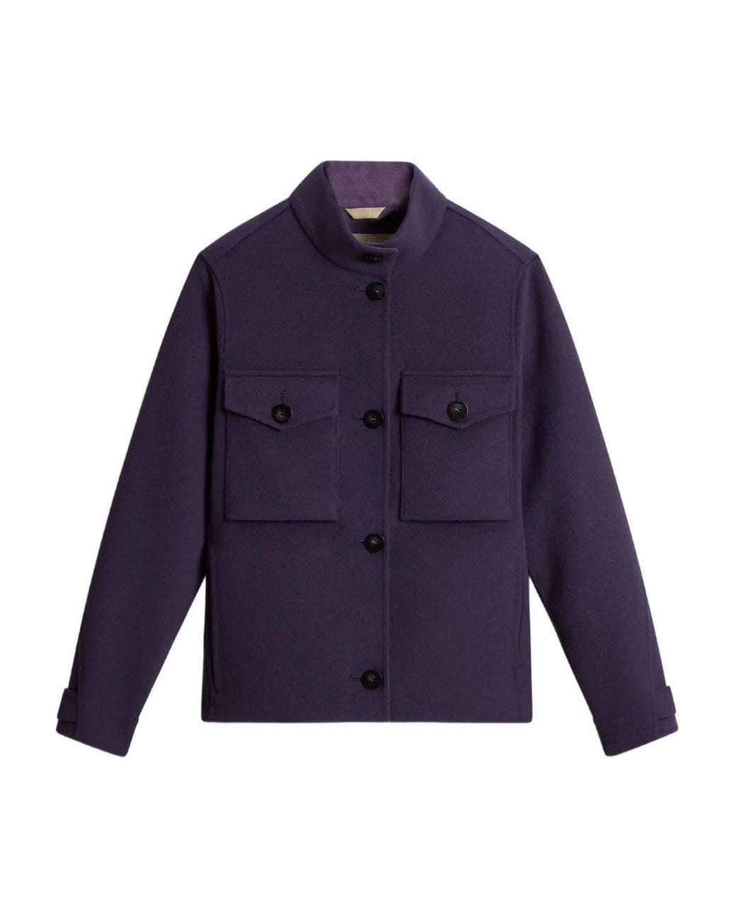Woolrich Blue Double Flap-Pocket Jacket