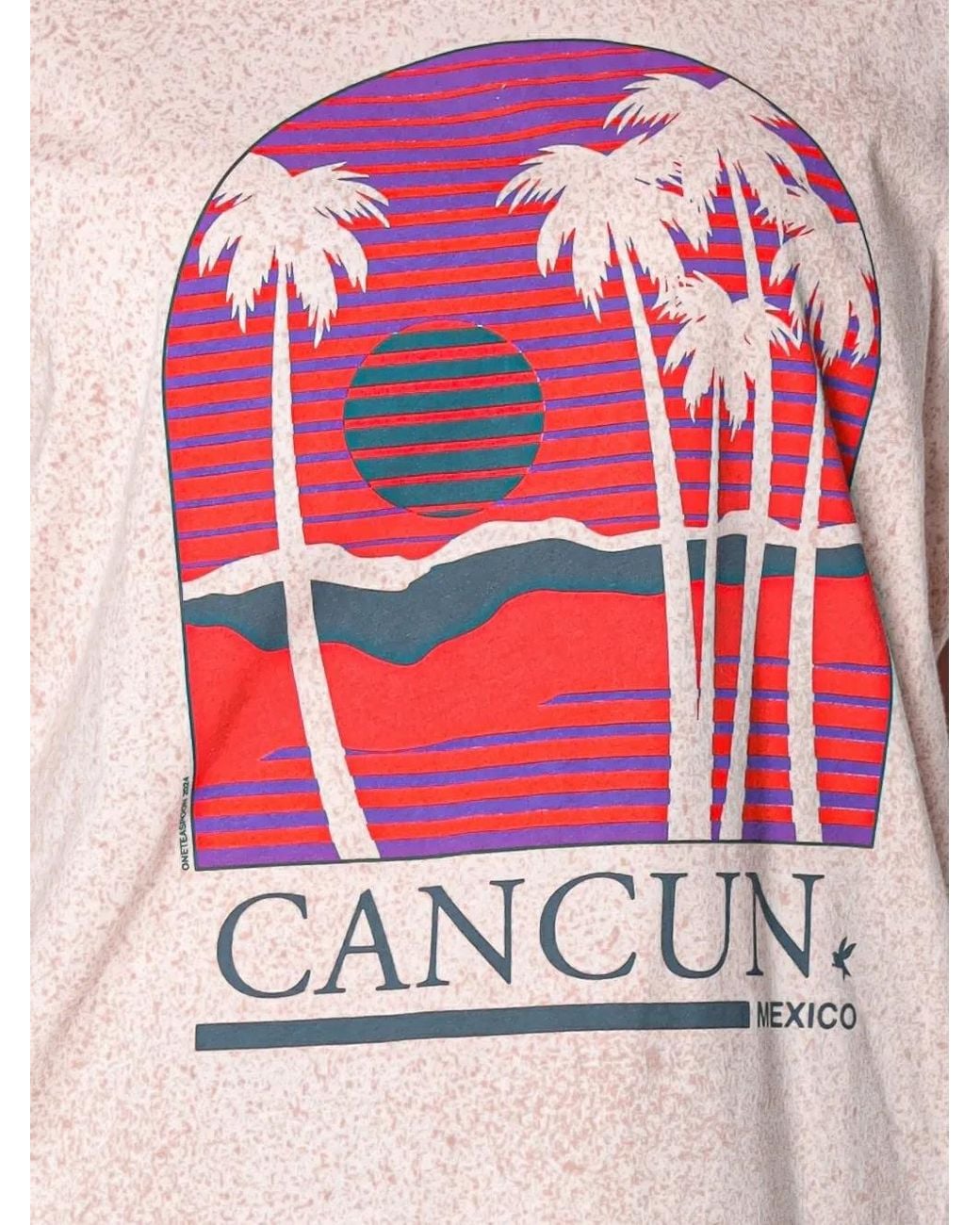 One Teaspoon Pink Cancun Graphic-Print T-Shirt